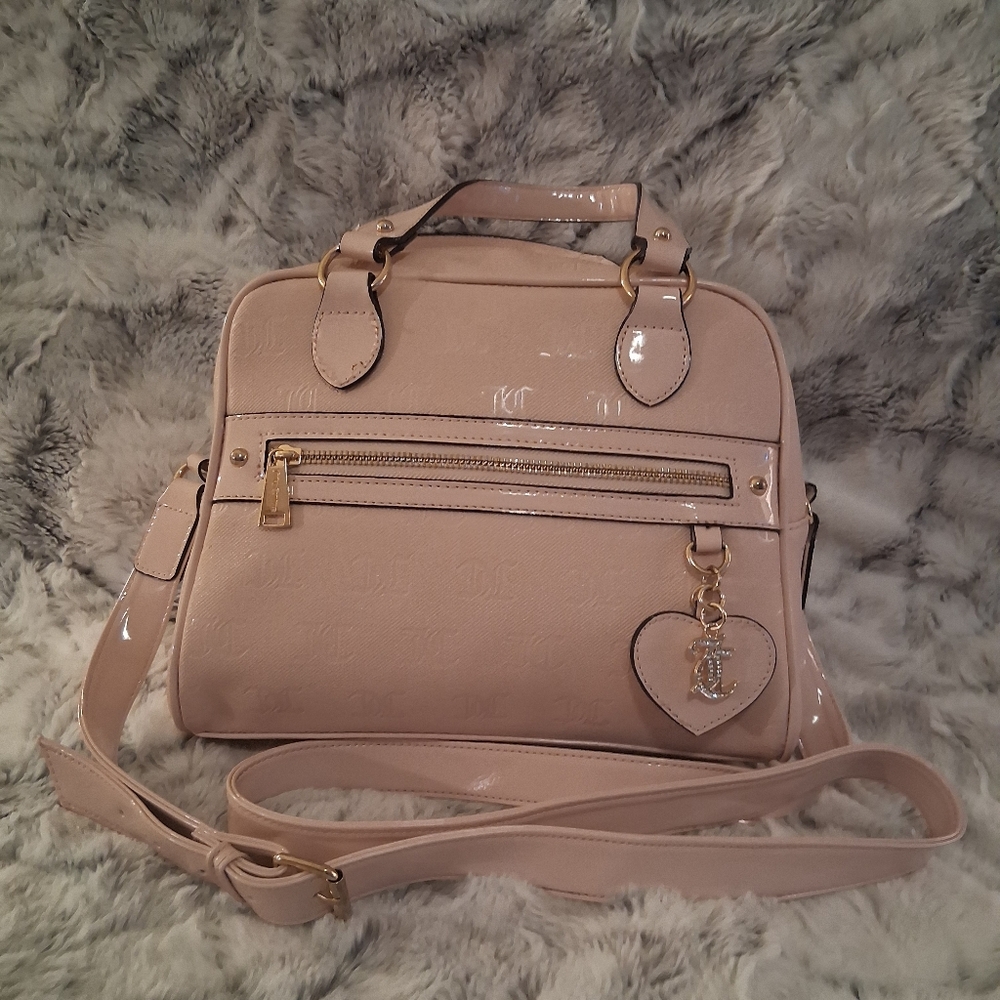 Juicy Counture Pink Crossbody Bag with Gold Hardware